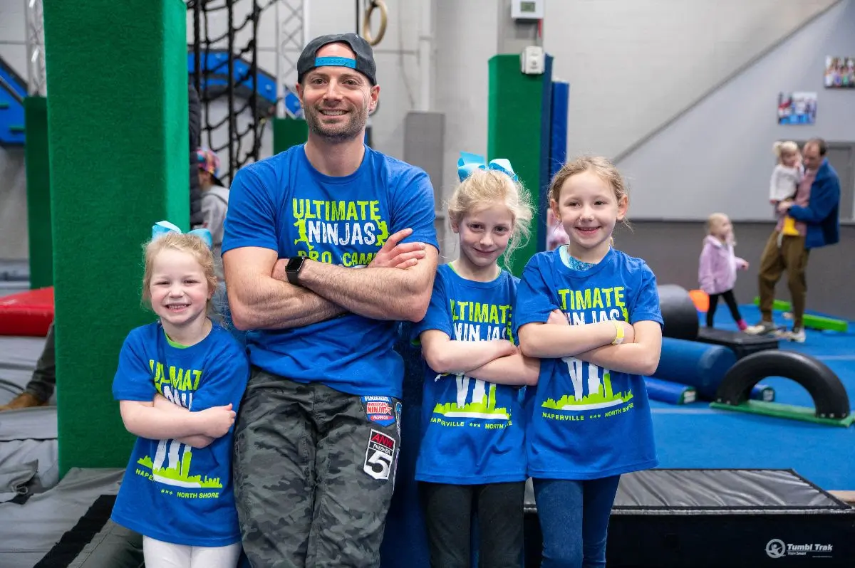 Coach & Kid at Ultimate Ninjas Pro Camp